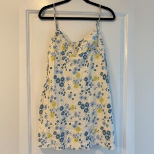 Zara Floral Mini Dress Size Large